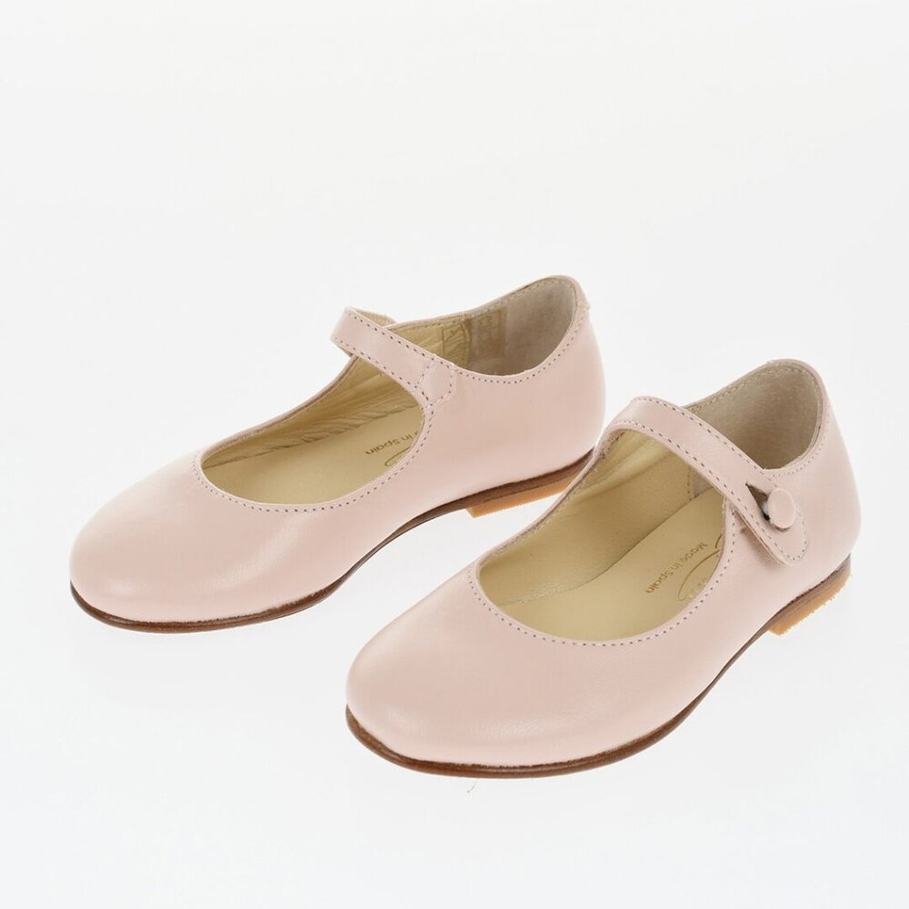 BONPOINT pink leather Mary Jane shoes, brand new